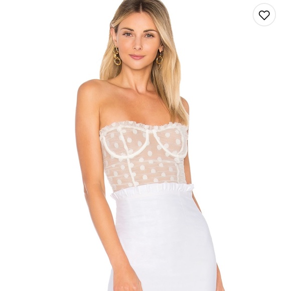 MAJORELLE Tops - White body suit!